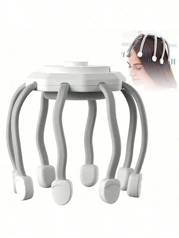 Ultra Scalp Massager – 8-Frequency Vibration, 3 Modes, 360° Portable Rechargeable Relaxation Device