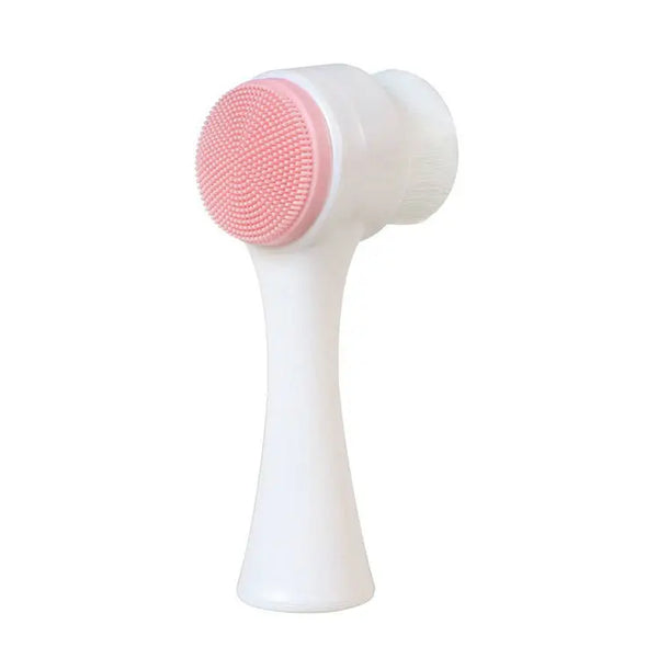 3D Double-Sided Silicone Facial Cleansing Brush - Deep Clean & Gentle Exfoliation