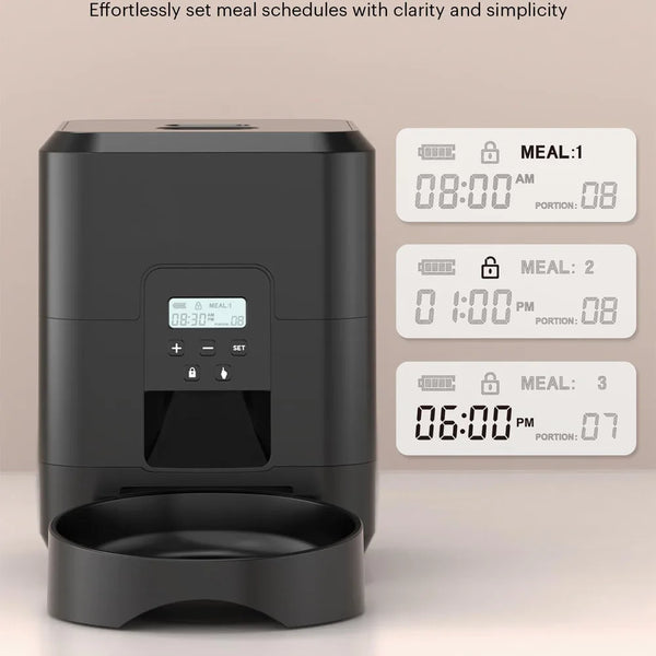 Smart Automatic Pet Feeder – Timed Cat & Dog Food Dispenser with Portion Control
