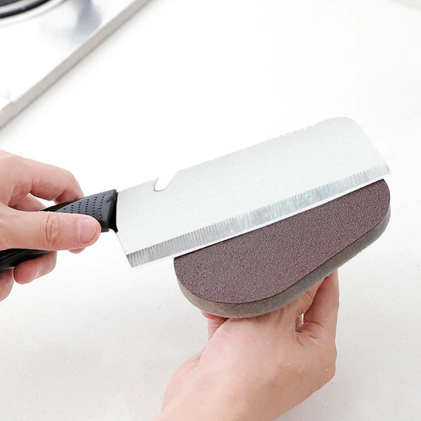 Magic Emery Sponge Brush – Heavy-Duty Rust & Stain Remover with Handle