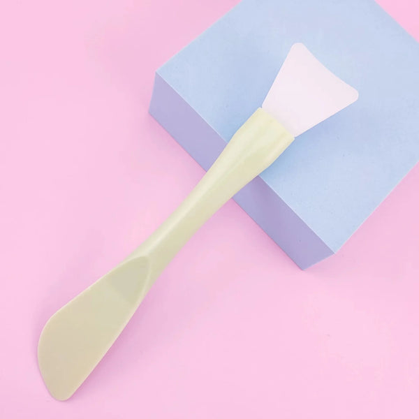 Silicone Facial Mask Brush with Scraper – Soft Head DIY Skincare Tool