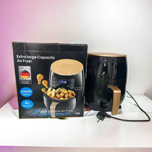 6L Digital Touch Air Fryer – Large Capacity Oil-Free Cooking & Easy Clean Non-Stick Basket