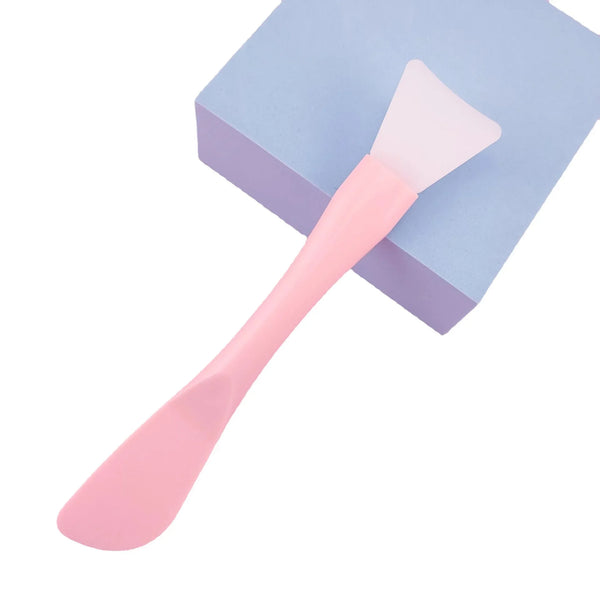 Silicone Facial Mask Brush with Scraper – Soft Head DIY Skincare Tool