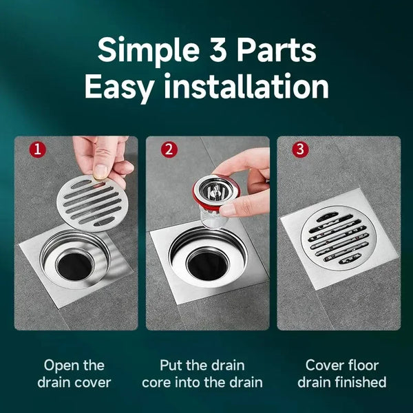 Odor-Proof Floor Drain Valve – Anti-Backflow Sewer Core for Bathroom & Kitchen Drains