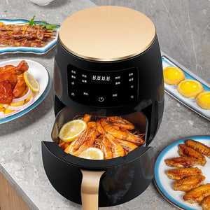 6L Digital Touch Air Fryer – Large Capacity Oil-Free Cooking & Easy Clean Non-Stick Basket
