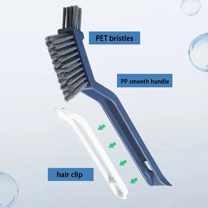 2-in-1 Corner & Gap Cleaning Brush – Multipurpose Tile, Floor & Groove Cleaner