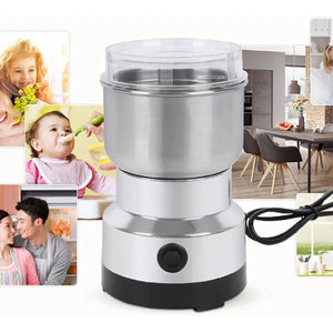 Electric Coffee & Spice Grinder – Stainless Steel 4-Blade Multifunction Kitchen Grinder