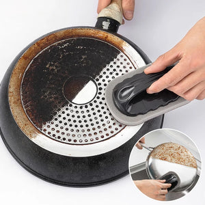 Magic Emery Sponge Brush – Heavy-Duty Rust & Stain Remover with Handle