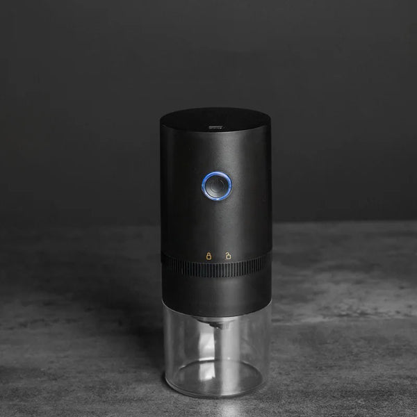 USB Rechargeable Burr Coffee Grinder – Portable Conical Grinder with Adjustable Settings