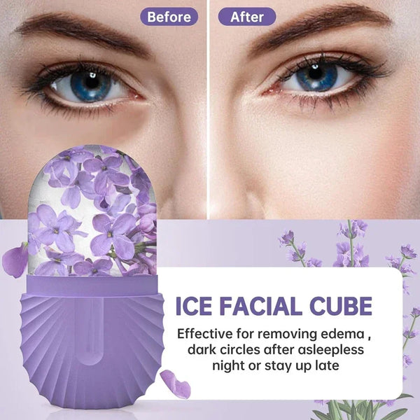 Ice Face Roller Ice Cube Beauty Massage Silicone Tool
