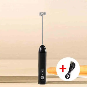 Electric Milk Frother Handheld – Mini Coffee Foam Maker & Egg Beater Mixer