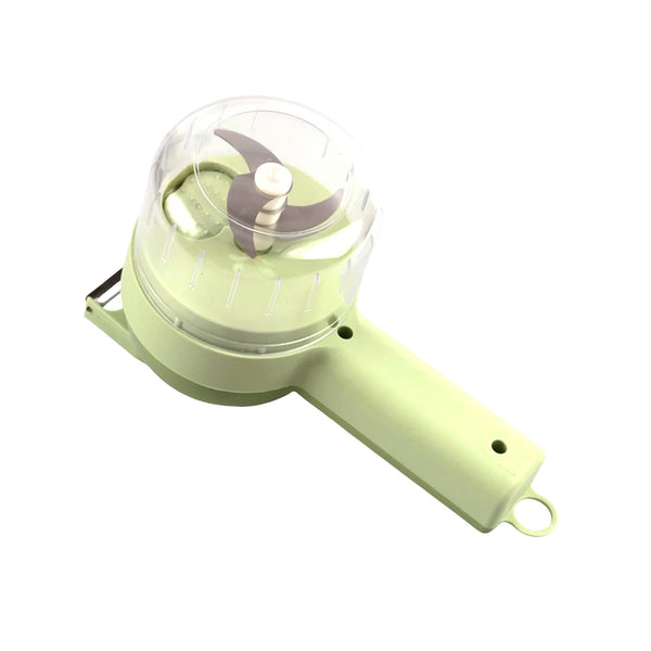 4-in-1 Electric Food Processor – Wireless Vegetable Cutter, Garlic Masher & Handheld Slicer