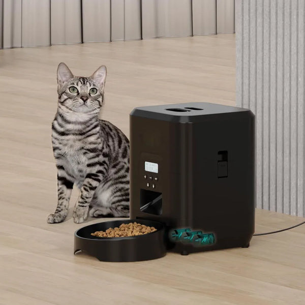 Smart Automatic Pet Feeder – Timed Cat & Dog Food Dispenser with Portion Control