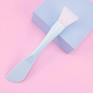 Silicone Facial Mask Brush with Scraper – Soft Head DIY Skincare Tool