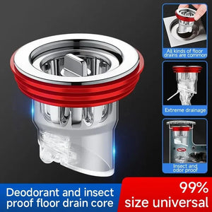 Odor-Proof Floor Drain Valve – Anti-Backflow Sewer Core for Bathroom & Kitchen Drains