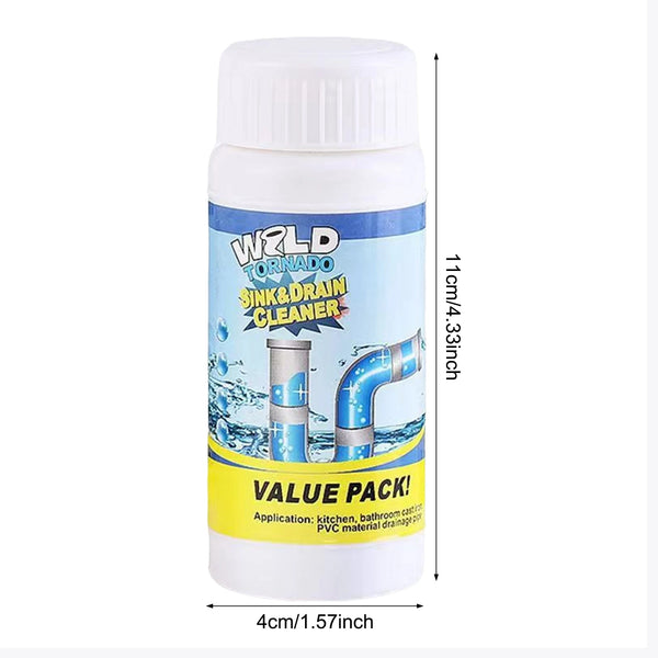 Powerful Sink & Drain Cleaner Powder – Fast-Acting Clog Remover for Kitchen & Bathroo