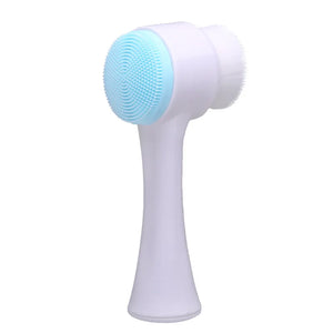 3D Double-Sided Silicone Facial Cleansing Brush - Deep Clean & Gentle Exfoliation