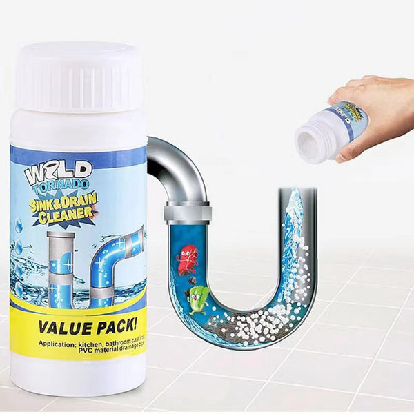 Powerful Sink & Drain Cleaner Powder – Fast-Acting Clog Remover for Kitchen & Bathroo