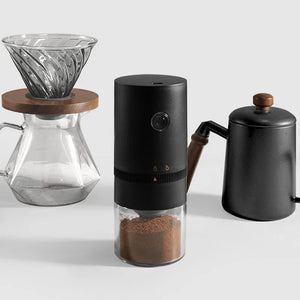 USB Rechargeable Burr Coffee Grinder – Portable Conical Grinder with Adjustable Settings