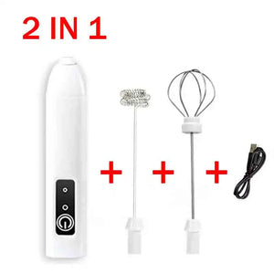 Electric Milk Frother Handheld – Mini Coffee Foam Maker & Egg Beater Mixer