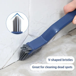 2-in-1 Corner & Gap Cleaning Brush – Multipurpose Tile, Floor & Groove Cleaner