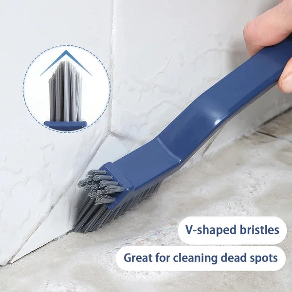 2-in-1 Corner & Gap Cleaning Brush – Multipurpose Tile, Floor & Groove Cleaner