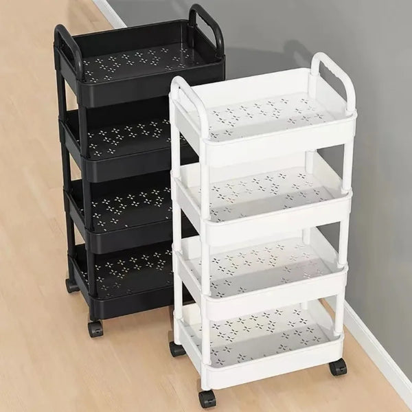 5-Tier Rolling Storage Cart – Slim Mobile Kitchen Organizer with 360° Wheels