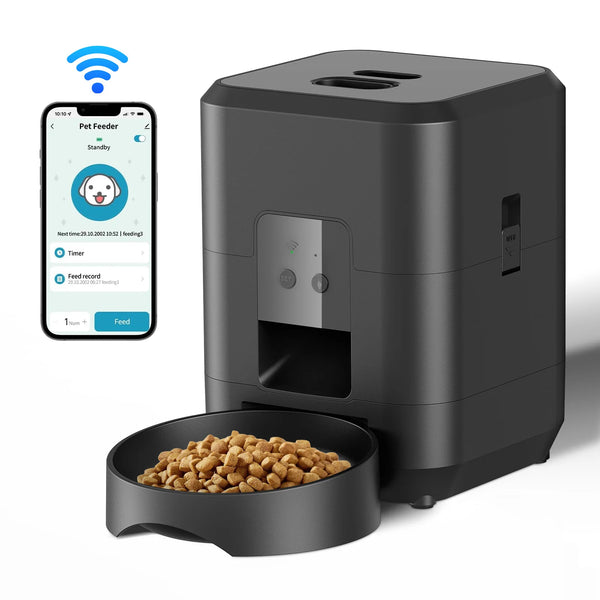 Smart Automatic Pet Feeder – Timed Cat & Dog Food Dispenser with Portion Control